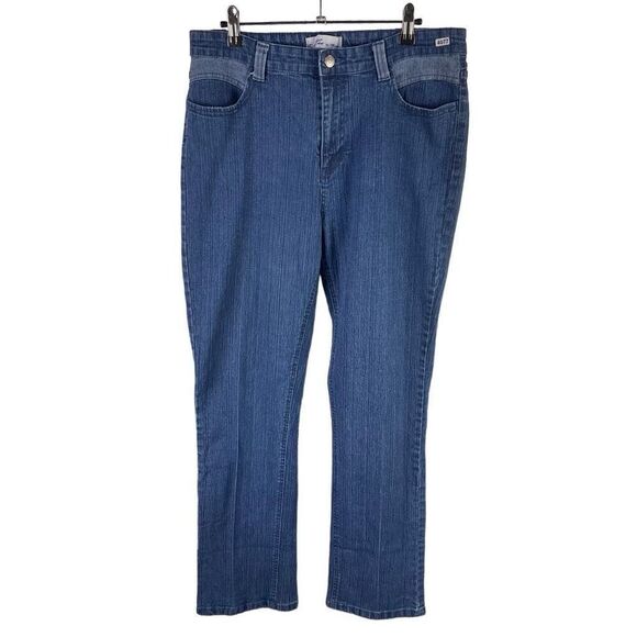 Hee Bootcut Jeans 14 Women’s Dark Wash Pre-Owned [#4077] - Picture 1 of 6